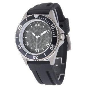 Molon Labe Warrior Laurels Watch Carbon Style