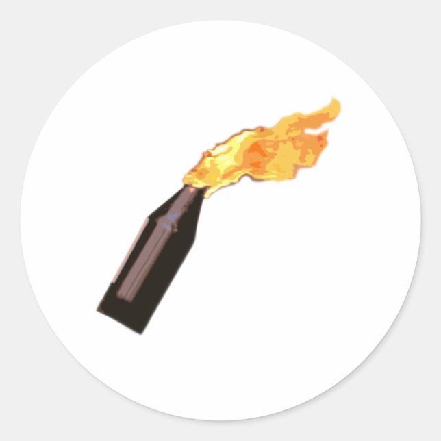 Molotov Classic Round Sticker (Front)