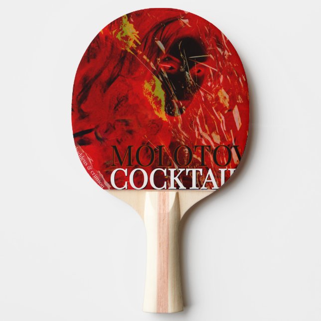 MOLOTOV COCKTAiL! Ping Pong Paddle (Front)