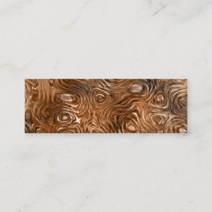Molten "Copper" print business card skinny cream