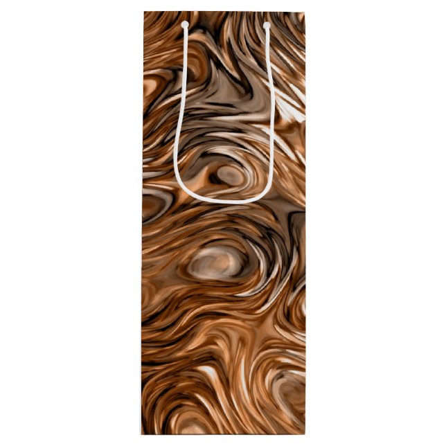 Molten "Copper" print gift bag wine (Front)