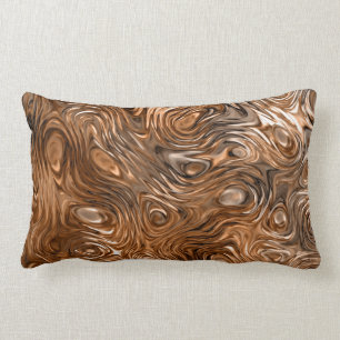Molten "Copper" print throw pillow lumbar
