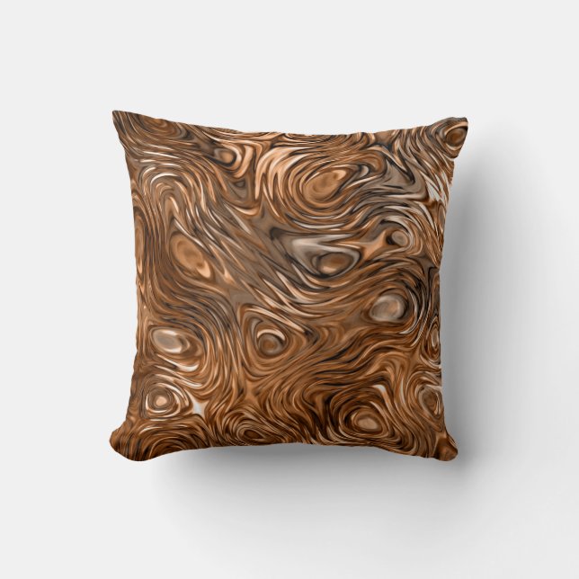 Molten "Copper" print throw pillow square (Front)
