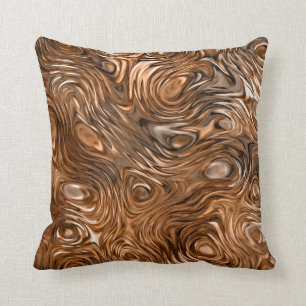Molten "Copper" print throw pillow square