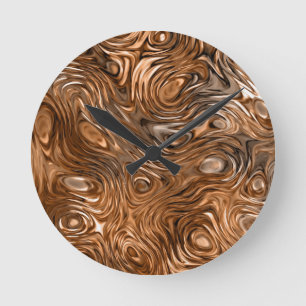 Molten "Copper" print wall clock
