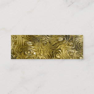 Molten "Gold" print business card skinny black