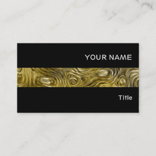 Molten"Gold" print business card stripe black