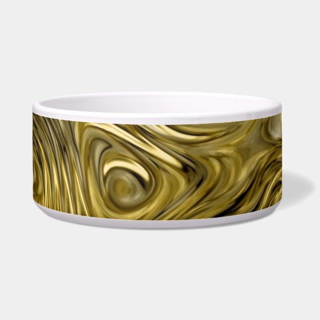 Molten "Gold" print dog bowl (Front)
