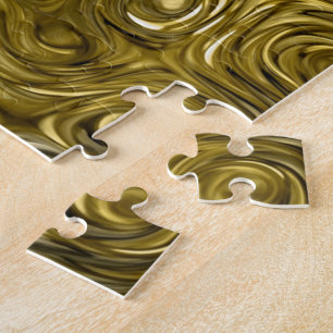 Molten "Gold" print photo puzzle