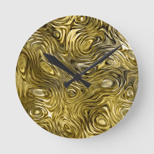 Molten "Gold" print wall clock (Front)