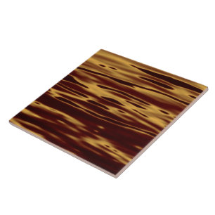 Molten Gold Ripple Effect Ceramic Tile