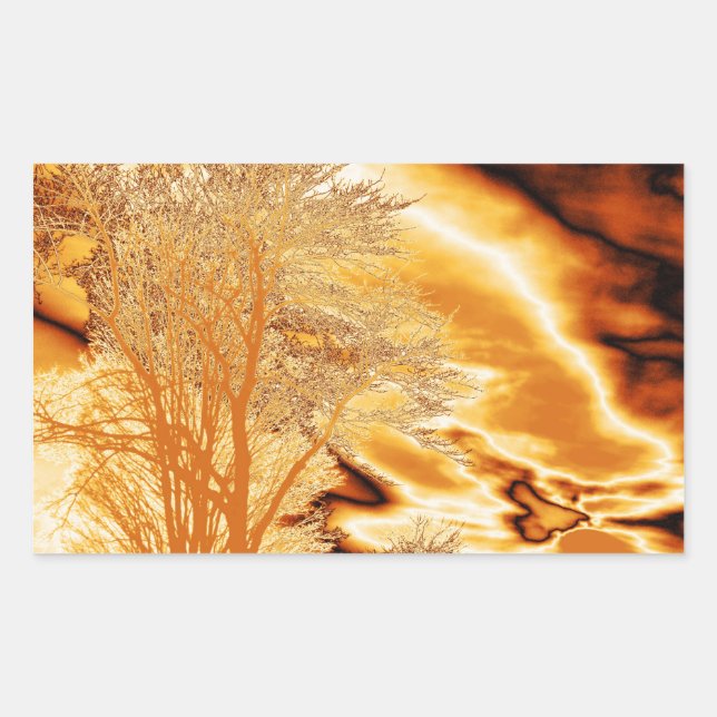 Molten Gold Trees sticker (Front)