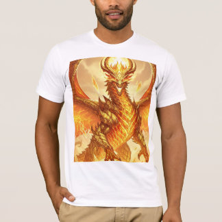 Molten Golden Dragon – Legendary Fantasy Masterpie T-Shirt