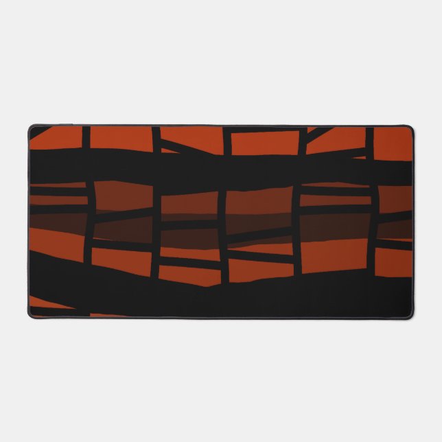 Molten Grid  Desk Mat (Front)