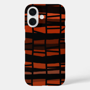 Molten Grid Pattern iPhone 16 Case