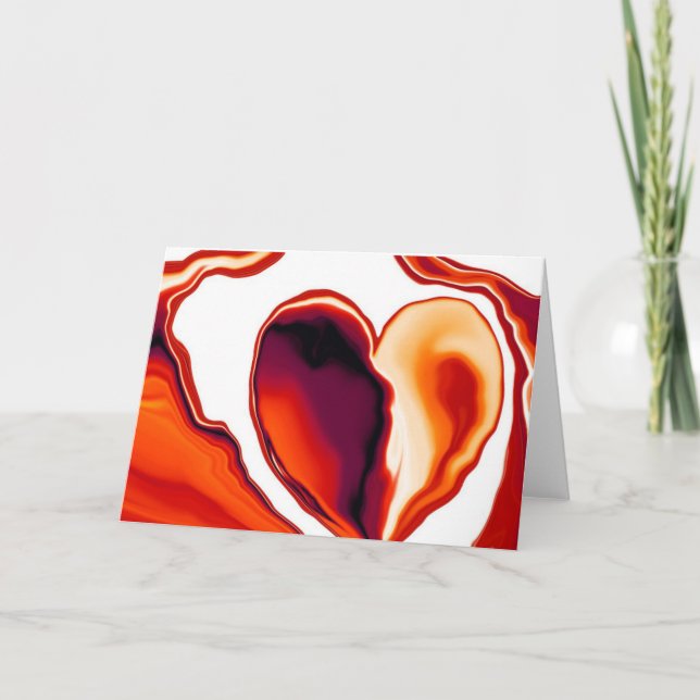 Molten Heart_1 greeting card (Front)