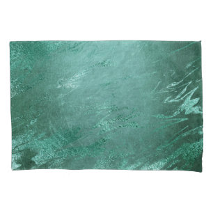 Molten Jade   Emerald Green Luxury Marble Pillowcase