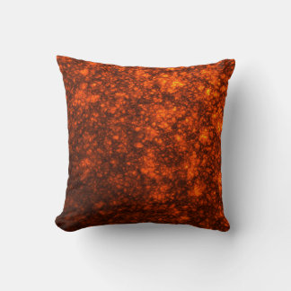 Molten Lava Cotton Throw Pillow