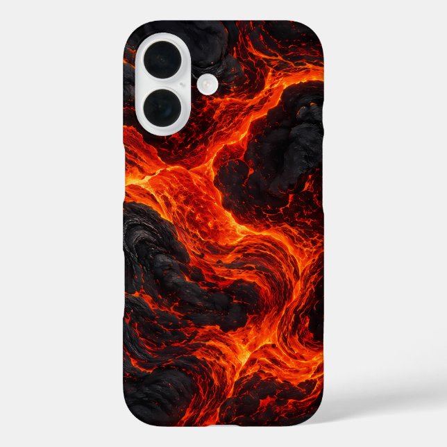 Molten Lava Flow Abstract Pattern Case-Mate iPhone Case (Back)
