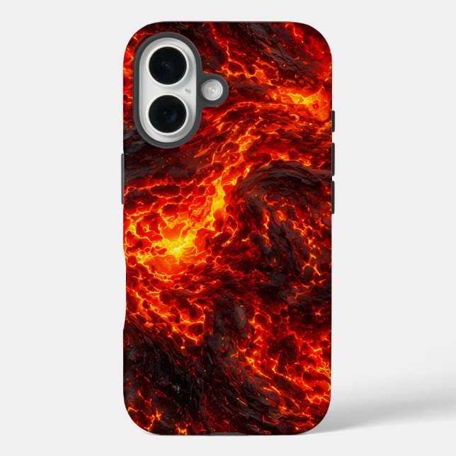 Molten Lava Flow Volcanic Abstract Case-Mate iPhone Case (Back)
