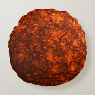 Molten Lava Round Pillow