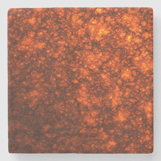 Molten Lava  Stone Coaster (Front)
