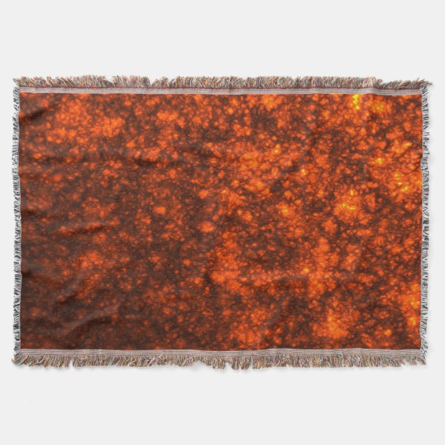 Molten Lava  Throw Blanket (Front)