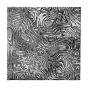 Molten print ceramic tile