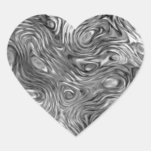 Molten print sticker heart