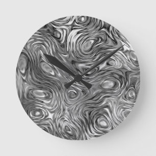 Molten print wall clock