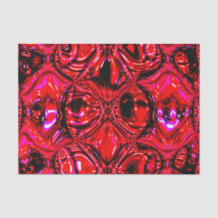 'Molten Red' Abstract Tissue Paper