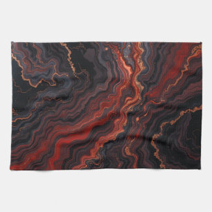 Molten Veins Tea Towel