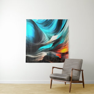 Molten Warmth Vivid Abstract Landscape 2 Tapestry