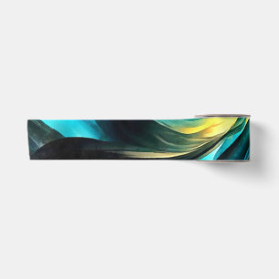 Molten Warmth Vivid Abstract Landscape 4 Satin Ribbon