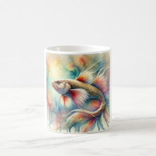 Molva Ling Fish 041124AREF148 - Watercolor Coffee Mug