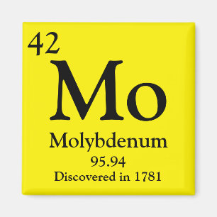 Molybdenum Periodic Table Magnet