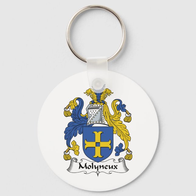 Molyneux Family Crest Key Ring (Front)
