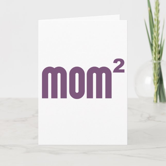 Mom2 Mum Squared Exponentially Card (Front)