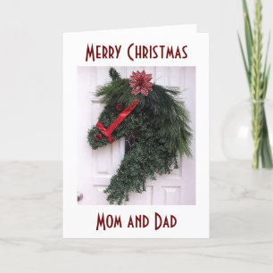 MOM AND DAD AT CHRISTMAS=SPECIAL MEMORIES HOLIDAY CARD