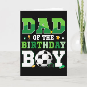 Mom And Dad Of The Birthday Boy Soccer Birthday Fa Card