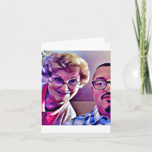 Mom and me Mother's Day 2017 ages 84 and 64 card