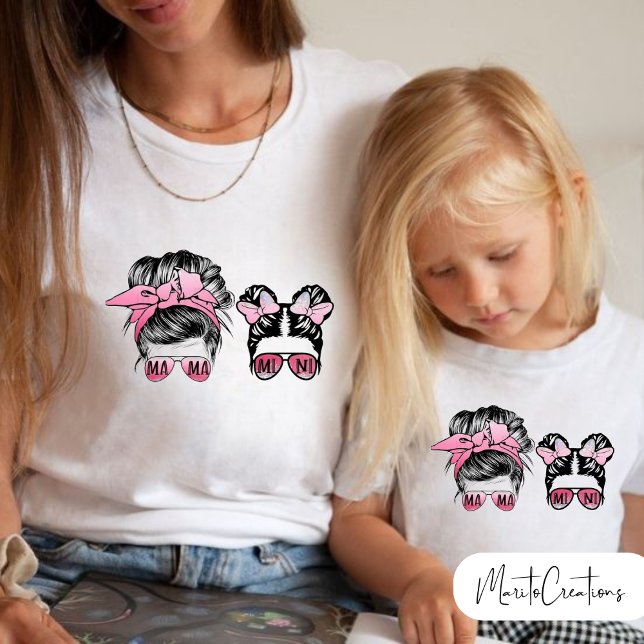 Mom and mini t-shirt to celebrate mother's day (Creator Uploaded)