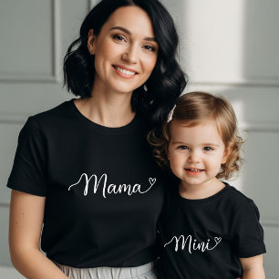 mom and mini t-shirts are available in my shop