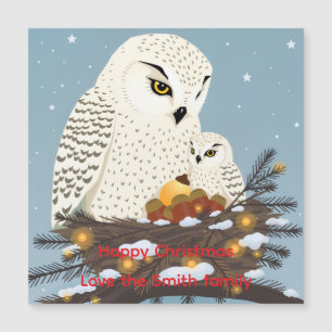 Mom and owlet ready for Christmas