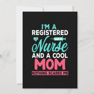 Mom Art A Registered Nurse And A Mom Holiday Card