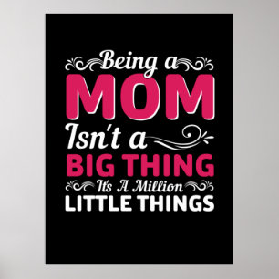 Mom Art Being A Mom Poster
