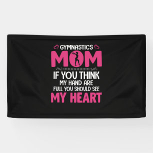 Mom Art Gymnastics Mom Banner