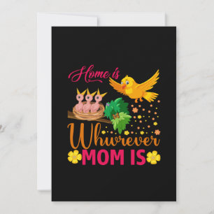 Mom Art Home Is Where Mom Is Invitation