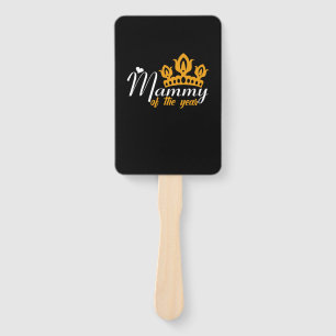 Mom Art Mammy Of The Year Hand Fan