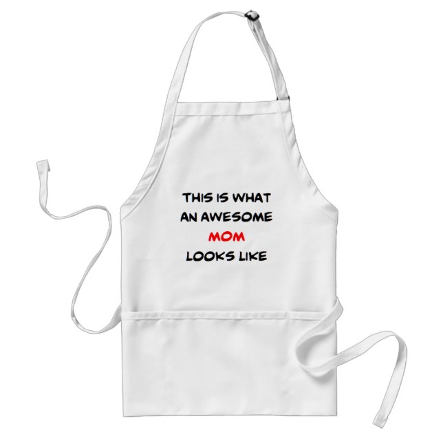 mom, awesome standard apron (Front)